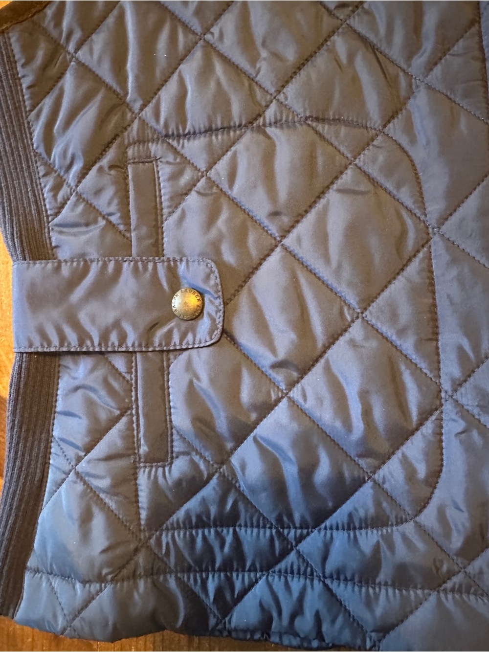 NEW Ralph Lauren Sport Navy Blue County Riders Jockey Club Quilted Puffer XL - Picture 8 of 10